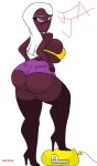 alien breast_expansion breasts butt butt_expansion clothing curvy_figure duck_dodgers expansion female hair hi_res hourglass_expansion hourglass_figure humanoid martian martian_(duck_dodgers) pancholoco64 purple_clothing queen_tyr&#039;ahnee solo thick_thighs white_hair