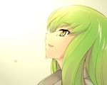  c.c. code_geass green_hair looking_up open_mouth profile solo tears upper_body yellow_eyes yukari_(konekonekozou) 