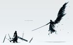  cloud_strife final_fantasy final_fantasy_vii final_fantasy_vii_advent_children sephiroth 