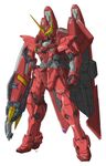  gundam gundam_seed gundam_seed_astray highres ibuki_sakura_(sgw_v07) mecha no_humans shield simple_background solo testament_gundam 