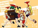  alternate_costume bad_id bad_pixiv_id bucket cup gym_uniform horn hoshiguma_yuugi ibuki_suika in_bucket in_container kisume kurodani_yamame mizuhashi_parsee multiple_girls sakazuki sawayaka_samehada touhou younger 