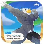 abs accipitrid accipitriform animal_crossing anthro apollo_(animal_crossing) avian bald_eagle balls beach beak biceps bird bodily_fluids casual_nudity eagle feathers genital_fluids genitals hi_res humanoid_genitalia humanoid_hands humanoid_penis luxuryus_ar male manly muscular muscular_anthro muscular_male nature navel nintendo nipples nude outdoor_nudity outside pecs penis precum sea sea_eagle solo solo_focus water