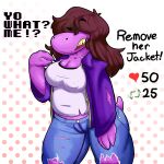 absurd_res anthro clothing deltarune female hi_res humanoid pinkmilkcookie reptile scalie solo susie_(deltarune) undertale_(series)