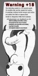 18+_adults_only_sign animate_inanimate anthro august_few chest_tuft claws clothing comic digital_drawing_(artwork) digital_media_(artwork) dress_shirt english_text eyes_closed facial_expression female fennah fur grey_hair hair holding_object lacasadelosdibujosua living_toy long_ears long_hair markings monochrome mouth_closed plushie satellite_city shirt sign simple_background smile solo stiched text thick_thighs topwear tuft warning white_body white_fur winifred_(fennah) zipatones