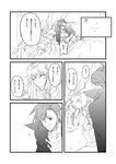  1girl akagi_gishou comic greyscale kamina monochrome nia_teppelin smile tengen_toppa_gurren_lagann translation_request 