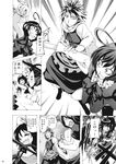  asymmetrical_wings chado comic dress greyscale highres houjuu_nue kumoi_ichirin long_sleeves looking_at_viewer monochrome multiple_girls murasa_minamitsu speech_bubble talking toramaru_shou touhou translated wings 