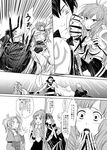 2girls armor clenched_hands comic dress face_punch female_my_unit_(fire_emblem:_kakusei) fire_emblem fire_emblem:_kakusei gauntlets greyscale hana_(interstice) in_the_face krom liz_(fire_emblem) monochrome multiple_girls my_unit_(fire_emblem:_kakusei) punching shoes sumia translated weapon 