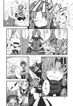  animal_ears bow braid chen cirno comic doujinshi dress gap gloves greyscale hair_bow hat highres hong_meiling ice ice_wings inubashiri_momiji kawashiro_nitori kirisame_marisa monochrome morino_hon multiple_girls o_o paper ribbed_sweater ribbon scarf star sweater tail touhou translated twin_braids wings witch_hat yakumo_ran 