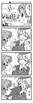  4koma anglerfish_costume comic darjeeling girls_und_panzer greyscale monochrome multiple_girls nanashiro_gorou orange_pekoe school_uniform short_hair slapping st._gloriana's_school_uniform translated uniform 