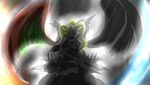  bad_id bad_pixiv_id black_cape blonde_hair cape gen_2_pokemon ho-oh kamen_no_otoko legendary_pokemon lugia male_focus mask neo_team_rocket pokemon pokemon_(creature) pokemon_special rain 