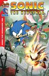  archie_comics cover cover_page dragon dulcy hedgehog machine mammal official_art robot silver_sonic sonic_(series) sonic_the_hedgehog 