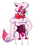 &lt;3 2015 5_fingers anthro anthrofied beauty_mark big_lips black_nose blush bow bow_tie bulge canine cheek_tuft chest_tuft clothed clothing corset crossdressing denimdaddan digital_media_(artwork) eyelashes fangs five_nights_at_freddy&#039;s five_nights_at_freddy&#039;s_2 fluffy_tail fox front_view fur garter_straps girly hair half-dressed hand_on_hip hi_res humanoid_hands inner_ear_fluff legwear lingerie lips lipstick looking_at_viewer male mammal mangle_(fnaf) multicolored_fur nails open_mouth panties pecs pink_fur pinup pose scott_cawthon shading sharp_teeth simple_background small_waist snout solo standing stockings teeth tight_clothing toned tongue topless tuft two_tone_fur underwear video_games white_background white_fur white_hair white_sclera yellow_eyes 