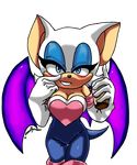 alcohol bat beverage blue_eyes blush cleavage clothed clothing deadlyclaws drunk female food looking_at_viewer mammal rouge_the_bat solo sonic_(series) 