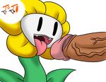  2015 erection fangs flower flowey_the_flower human male mammal open_mouth penis plant tongue tongue_out toto_(artist) undertale video_games 
