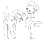  anus ass bent_over blush cum cum_in_pussy cum_inside egg female higoro licking licking_lips looking_at_viewer looking_back monochrome nintendo pok&eacute;mon pokemon pregnant presenting pussy pussy_juice tongue tongue_out video_games weavile 