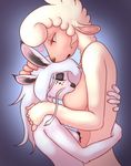  &lt;3 breastfeeding breasts caprine cuddling dragon embrace female female/female fluffy goat juicydemon kissing mammal nhala_levee nipples piercing sheep whiskers 