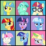  2015 absurd_res cheezedoodle96 derp_eyes derpy_hooves_(mlp) equestria_girls equine female friendship_is_magic glowstick group hi_res horn lemon_hearts_(mlp) lyra_heartstrings_(mlp) mammal minuette_(mlp) moondancer_(mlp) my_little_pony sunset_shimmer_(eg) tongue tongue_out trixie_(mlp) twilight_sparkle_(mlp) twinkleshine_(mlp) unicorn 