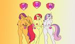  2015 absurd_res anthro anthrofied apple_bloom_(mlp) breasts cutie_mark digital_media_(artwork) earth_pony equine feathered_wings feathers featureless_crotch female friendship_is_magic fur group hair hi_res horn horse mammal my_little_pony nipples nude one_eye_closed pegasus pony scootaloo_(mlp) sweetie_belle_(mlp) unicorn voluptuous wings wink wolfe2150 