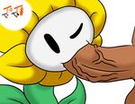  drooling erection flower flowey_the_flower human male mammal one_eye_closed oral oral_penetration penis plant saliva toto_(artist) undertale video_games 