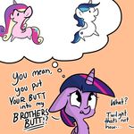  2015 animated blue_hair cutie_mark dialogue english_text equine female feral friendship_is_magic fur hair horn male mammal multicolored_hair my_little_pony princess_cadance_(mlp) purple_fur purple_hair shining_armor_(mlp) text tjpones twilight_sparkle_(mlp) unicorn winged_unicorn wings 