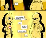  &lt;3 2015 anthro asriel_dreemurr bone caprine clothing fatz_geronimo_(artist) fur goat grin hair horn long_ears mammal monster sans_(undertale) shadow skeleton skull undertale video_games 