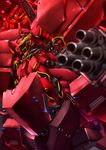  glowing_eye gundam gundam_unicorn mecha neo_zeong no_humans science_fiction sinanju solo weapon zb 