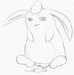  biting_lip cum cute female feral looking_at_viewer mammal monochrome nintendo pencil_(artwork) pok&eacute;mon pussy simple_background smile solo traditional_media_(artwork) video_games white_background wigglytuff yaroul 