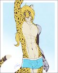  abs anthro cheetah feline feralise male mammal muscular muscular_male pecs solo syphon 
