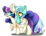  2015 alpha_channel bonbon_(mlp) cute duo earth_pony equine female feral friendship_is_magic horn horse lyra_heartstrings_(mlp) madacon mammal my_little_pony pony unicorn 