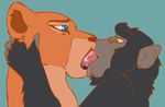  animated ape chimpanzee disney drooling extreme_french_kiss eye_roll feline female feral feral_on_feral flash french_kissing grabbing hand_on_head interspecies kissing lion lips long_tongue male male/female mammal messy nala primate saliva slobber tears the_lion_king tongue ungulatr 