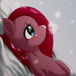  2015 behind-space cute earth_pony equine female feral friendship_is_magic horse mammal my_little_pony pinkamena_(mlp) pinkie_pie_(mlp) pony smile snow solo 