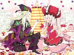  3boys 3girls :q androgynous blonde_hair blueberry boots cake charles_henri_sanson_(fate/grand_order) cheesecake chevalier_d'eon_(fate/grand_order) cloak closed_eyes cookie cupcake cushion dessert doughnut drinking_straw fate/apocrypha fate/grand_order fate_(series) feeding food food_on_face fork fruit fujimaru_ritsuka_(male) gloves hat ice_cream jeanne_d'arc_(fate) jeanne_d'arc_(fate)_(all) marie_antoinette_(fate/grand_order) mash_kyrielight multiple_boys multiple_girls open_mouth pancake parfait plate silver_hair sitting stack_of_pancakes strawberry sundae swiss_roll takara-chan thigh_boots thighhighs tongue tongue_out waffle whipped_cream wolfgang_amadeus_mozart_(fate/grand_order) 