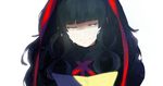  azami_(kagerou_project) black_hair closed_eyes gorgon hasuhasuhasu0127 kagerou_project light_smile long_hair ribbon scales solo tears very_long_hair 