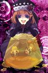  bad_id bad_pixiv_id blue_eyes brown_hair crown dress elbow_gloves eva_beatrice flower frills gelatin gloves hat hoe_satsuki long_hair multiple_girls orange_hair ribbon umineko_no_naku_koro_ni ushiromiya_maria ushiromiya_rosa 