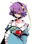  bad_id bad_pixiv_id bags_under_eyes eyes hairband komeiji_satori kumadano oekaki short_hair solo touhou 