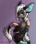  anthro bat big_ears bleatley breasts featureless_breasts featureless_crotch female freckles hair half-closed_eyes invalid_tag looking_at_viewer mammal nude simple_background smile solo white_hair 