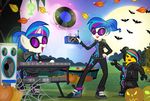  2015 bat clothing equestria_girls equine female friendship_is_magic group horn lego mammal my_little_pony pixelkitties record record_player unicorn vinyl_scratch_(eg) vinyl_scratch_(mlp) wyldstyle 