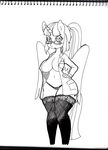  2015 anthro anthrofied basketgardevoir big_breasts blush breasts cleavage clothed clothing equine eyewear female friendship_is_magic glasses horn lab_coat legwear mammal my_little_pony nipple_bulge panties solo stockings twilight_sparkle_(mlp) underwear wide_hips winged_unicorn wings 