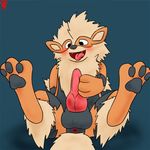 3_toes absurd_res animal_genitalia anus arcanine balls black_eyes black_fur blonde_hair blush canine canine_penis chest_tuft cute erection fur gipbandit hair hi_res male mammal masturbation nintendo open_mouth orange_fur pawpads paws penile_masturbation penis pok&eacute;mon simple_background sitting smile solo spread_legs spreading stripes teeth toes tongue tongue_out tuft video_games yellow_fur 