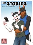  anthro canine cat comic cover cover_page doberman dog duo feline male mammal norwegian_forest_cat wagnermutt 
