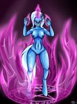  2015 abs anthro anthrofied areola breasts cutie_mark equine female friendship_is_magic fur glowing hair horn horse looking_at_viewer magic mammal my_little_pony nipples novaspark nude pony pussy smile solo trixie_(mlp) unicorn 