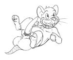  balls barefoot big_balls big_penis black_and_white buckteeth chubby collar digital_drawing_(artwork) digital_media_(artwork) digitigrade emenius erection looking_away lying male mammal monochrome mouse nude on_back penis rodent semi-anthro sheath smile solo spread_legs spreading tapering_penis teeth whiskers 