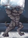  abs biceps canine ice_wolf_(undertale) male mammal muscular nude pecs solo undertale video_games waddledox wolf 