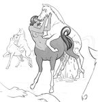  bestiality black_and_white breasts centaur cum dotoro_(artist) equine eyes_closed female feral feral_on_taur horse human kissing male mammal monochrome nipples orgasm taur 