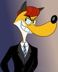  canine claudette_dupri crossgender fox genderbending justaweirdogirl male mammal necktie suit wabbit wig 