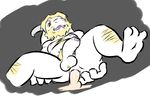  3_toes anal anal_penetration anthro anus asgore_dreemurr balls barefoot beard body_hair brown_eyes butt caprine digital_media_(artwork) disembodied_penis erection eternallytardy facial_hair feet fur goat hair half-erect hindpaw holding_butt horn looking_pleasured lying male male/male mammal moan monster musclegut nipples nude on_back open_mouth paws pecs penetration penis perineum perspective plantigrade pubes sex soles solo_focus spread_legs spreading toes uncut undertale video_games white_fur 