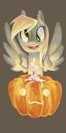  :3 blonde_hair candle derp derpy_hooves_(mlp) equine feral friendship_is_magic hair halloween happy holidays jack_o&#039;_lantern looking_at_viewer mammal my-magic-dream my_little_pony pegasus pumpkin solo wings 
