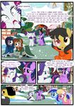  2014 clothing comic daft_punk dialogue dress english_text equine fan_character female friendship_is_magic horn horse lily_(mlp) luke262 mammal minuette_(mlp) my_little_pony pony rarity_(mlp) science_fiction snow snowing text twilight_sparkle_(mlp) unicorn winged_unicorn wings 