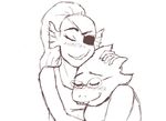  alphys animated blush cute eye_patch eyewear female female/female fish glasses hug kissing marine monochrome reptile scalie smile undertale undyne video_games 