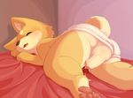  afterglow balls bed blush briefs brown_nose canine clothing cub cum dog eyes_closed male mammal moketiw open_mouth pawpads penis shiba_inu solo uncut underwear underwear_aside young もけち 